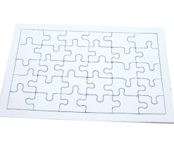 Tout Pour le Jeu 10 Puzzles carton blanc 30 pièces à personnaliser 20 x 13 cm