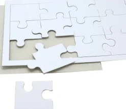 Tout Pour le Jeu 10 Puzzles carton blanc 12 pièces à personnaliser 22 x 14 cm
