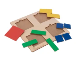 Tout Pour le Jeu 3 Puzzles fractions et portions en bois