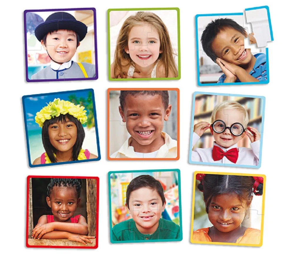 Enfant Tout Pour le Jeu 12 Puzzles Les enfants heureux du monde - 3, 4 et 6 pièces