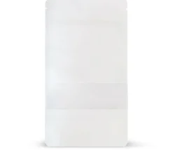 Tout Pour le Jeu 50 sachets kraft blanc zips 85 x 140 mm refermables avec fenêtre