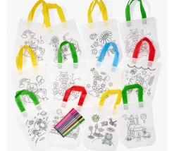 Enfant Tout Pour le Jeu 10 Sacs à colorier + 10 feutres