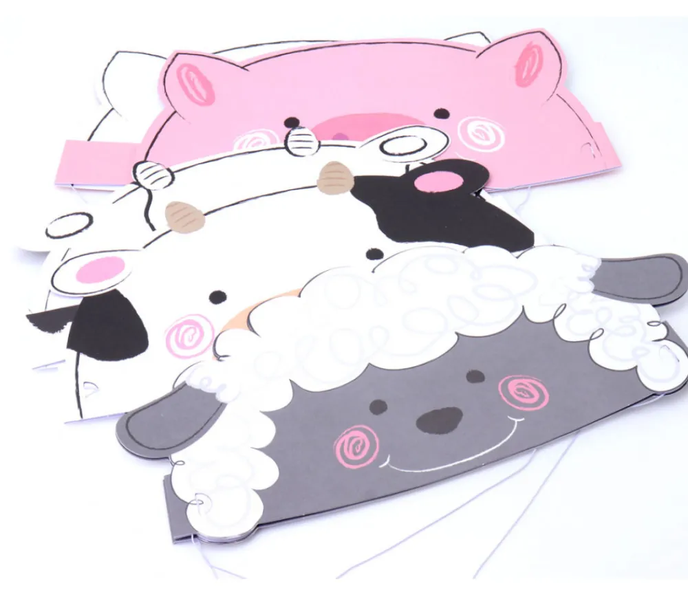 Tout Pour le Jeu 6 serres-tête Animaux double face