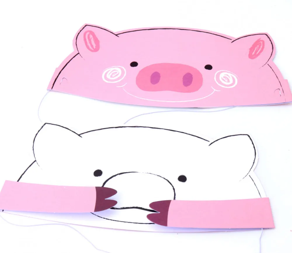 Tout Pour le Jeu 6 serres-tête Animaux double face