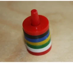 Tout Pour le Jeu 6 Socles avec 36 anneaux jetons troués
