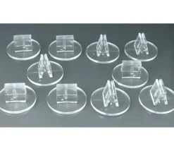Tout Pour le Jeu 10 supports transparents socle pour pions ou cartes de jeu (nouveau modèle)