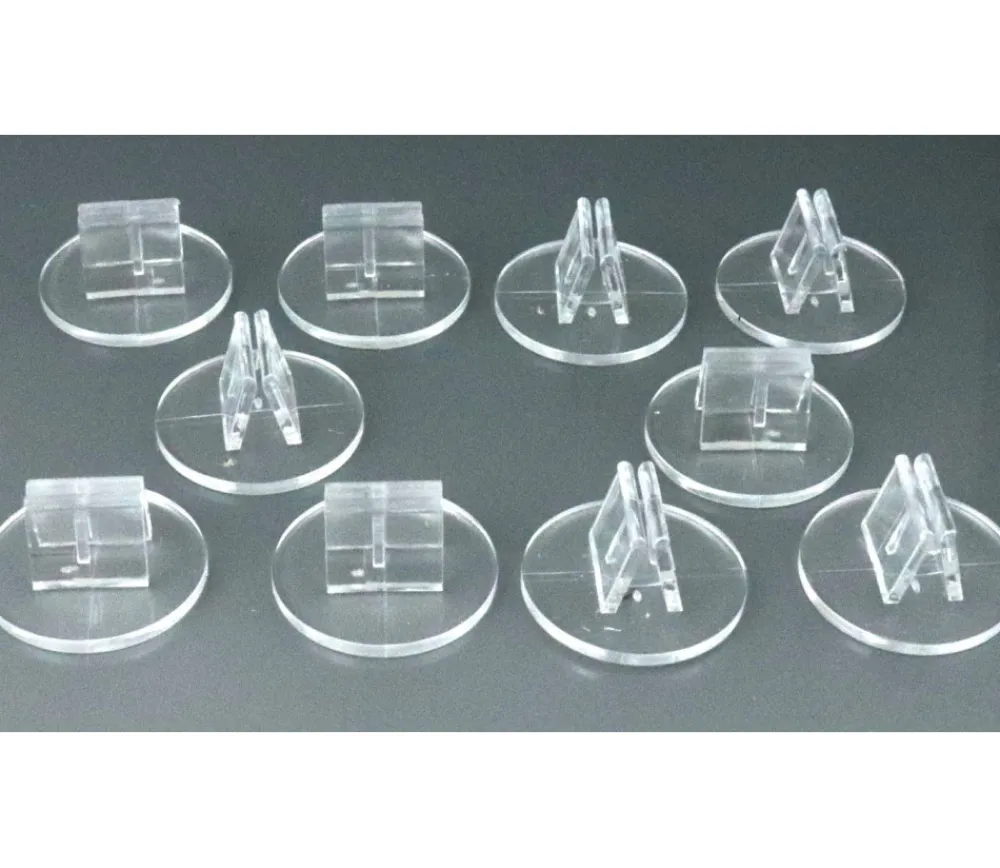 Tout Pour le Jeu 10 supports transparents socle pour pions ou cartes de jeu (nouveau modèle)