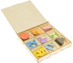 Tout Pour le Jeu 45 Symboles grammaire bois Montessori avec boîte
