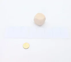 Tout Pour le Jeu 8 étiquettes 24 mm rondes autocollantes blanches pastille