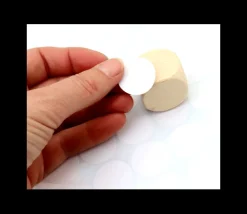 Tout Pour le Jeu 40 étiquettes 24 mm rondes autocollantes blanches pastille