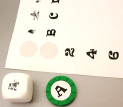 Tout Pour le Jeu 96 étiquettes 20 mm rondes autocollantes blanches pastille