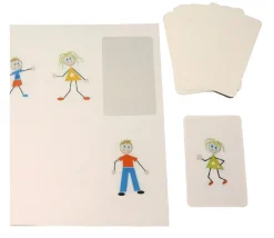 Tout Pour le Jeu 10 étiquettes autocollantes 85x54 mm rectangles coins arrondis pour cartes à jouer