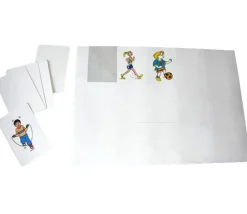 Tout Pour le Jeu 15 étiquettes autocollantes 70x50.8 mm rectangles pour cartes à jouer