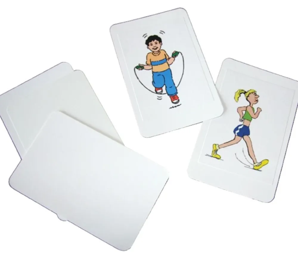 Tout Pour le Jeu 15 étiquettes autocollantes 70x50.8 mm rectangles pour cartes à jouer