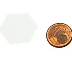 Tout Pour le Jeu 20 Tuiles 25 mm hexagones jetons épais blancs