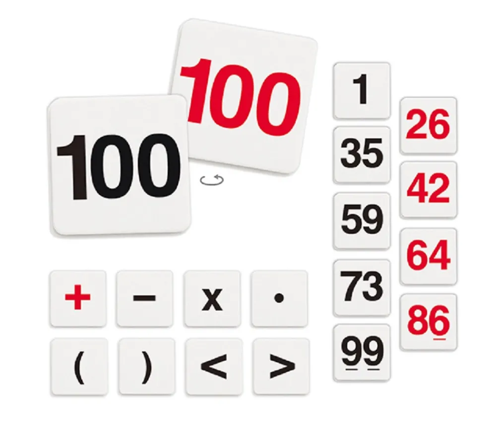 Tout Pour le Jeu 216 tuiles chiffres et signes mathématiques