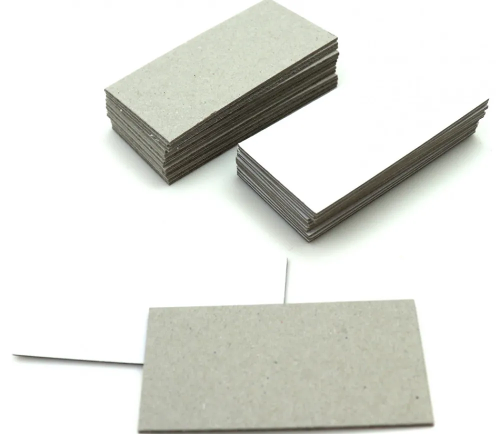 Tout Pour le Jeu 24 tuiles dominos 75 x 37 mm carton rigide blanc/gris vierge tuiles à personnaliser