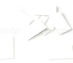 Tout Pour le Jeu 10 Tuiles jetons épais rectangles blancs 24x40 mm vierge à personnaliser
