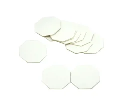 Tout Pour le Jeu 15 Tuiles octogones 50 mm blancs neutres à personnaliser