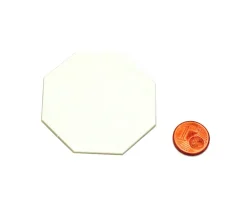 Tout Pour le Jeu 15 Tuiles octogones 50 mm blancs neutres à personnaliser