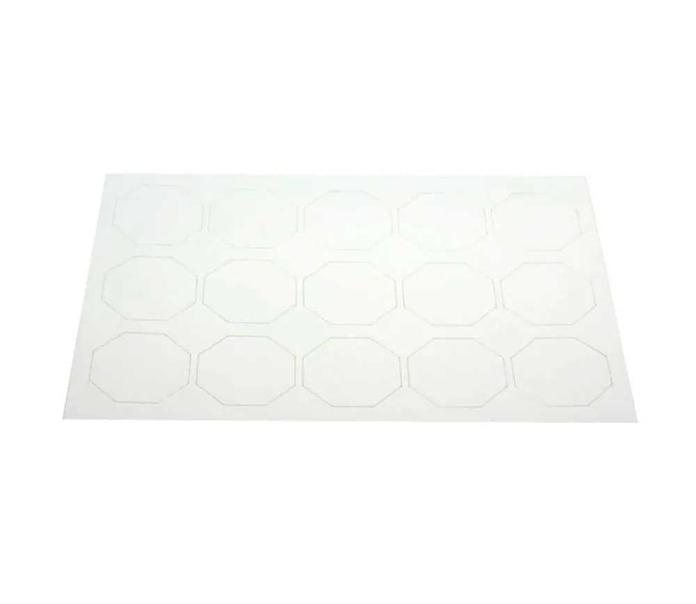 Tout Pour le Jeu 15 Tuiles octogones 50 mm blancs neutres à personnaliser
