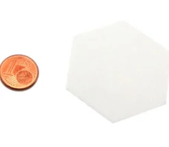 Tout Pour le Jeu 15 Tuiles épaisses hexagones blancs 50 mm vierge à personnaliser