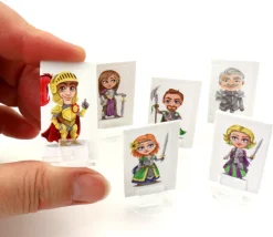 Tout Pour le Jeu 6 Tuiles personnages "chevalerie" 24 x 40 mm