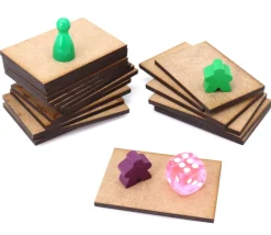 Tout Pour le Jeu 20 tuiles rectangles 6 x 4 cm en bois MDF brut