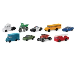 Tout Pour le Jeu 9 véhicules figurines de jeux "sur la route"