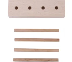 Tout Pour le Jeu Abaque de tri bois - Socle 4 tiges taille identique sans jetons