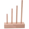 Tout Pour le Jeu Abaque de tri bois - Socle 4 tiges taille progressive sans jetons