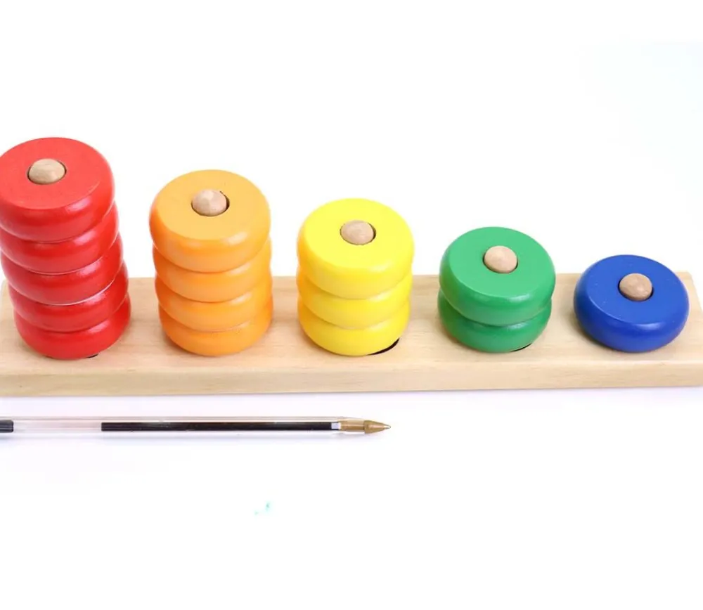Tout Pour le Jeu Abaque tout en bois : 1 2 3 4 5 - 27 cm