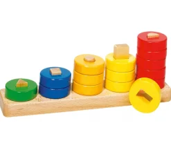 Tout Pour le Jeu Abaque tout en bois : formes géométriques - 30 cm