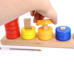 Tout Pour le Jeu Abaque tout en bois : formes géométriques - 30 cm