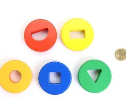 Tout Pour le Jeu Abaque tout en bois : formes géométriques - 30 cm