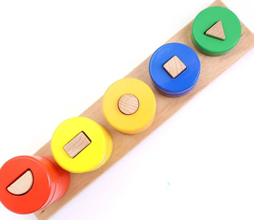 Tout Pour le Jeu Abaque tout en bois : formes géométriques - 30 cm
