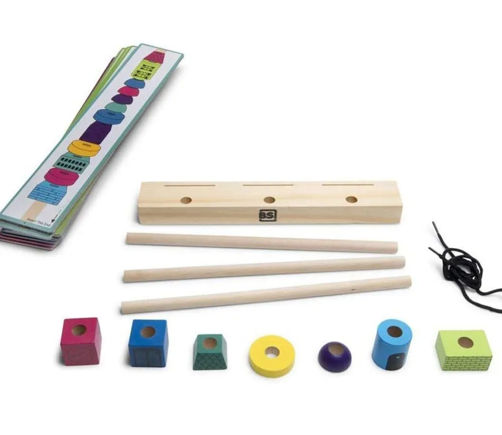 Tout Pour le Jeu Abaque ville - Tours à empiler en bois