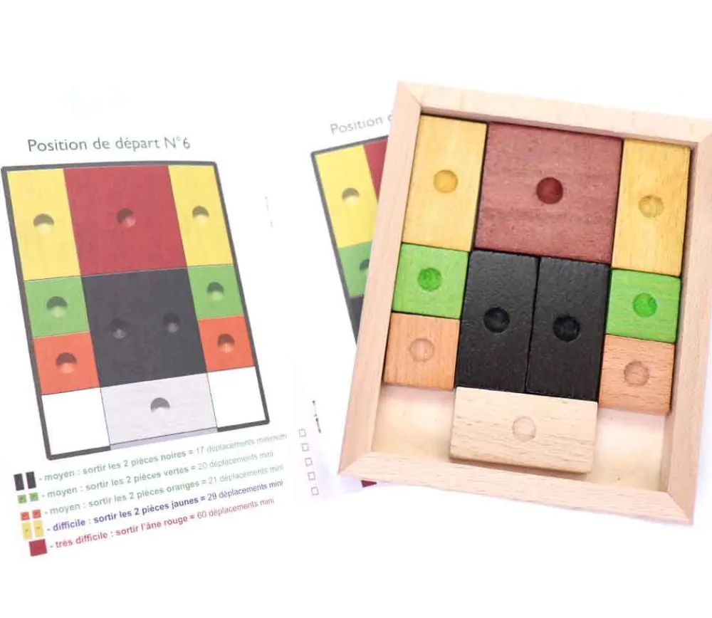 Tout Pour le Jeu Ane rouge en bois - jeu casse tête