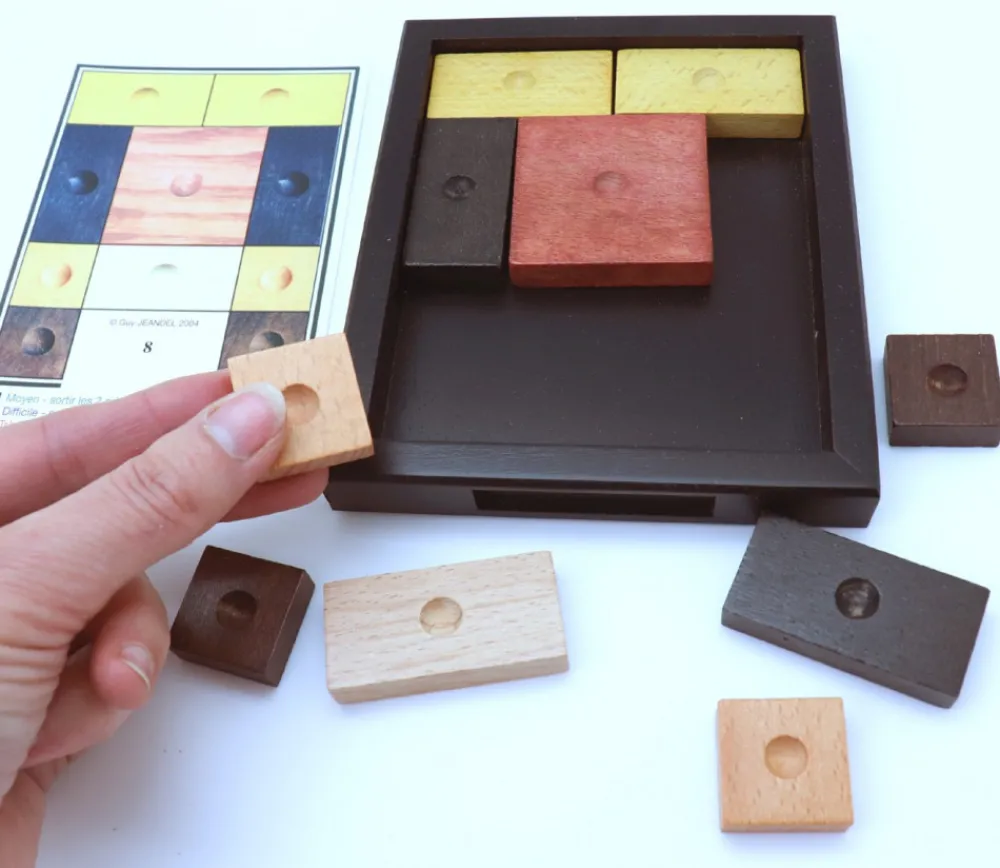 Tout Pour le Jeu Ane rouge en bois - jeu casse tête