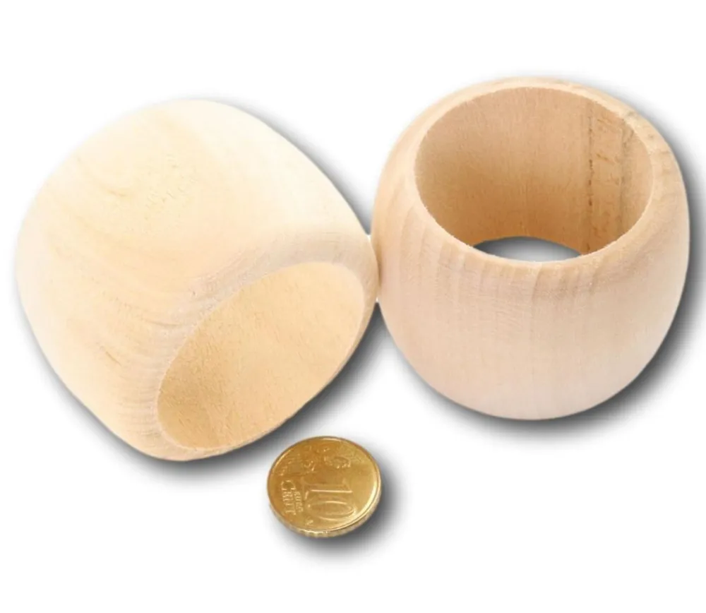 Tout Pour le Jeu Anneau bois naturel brut 4 cm