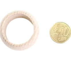 Tout Pour le Jeu Anneau bois naturel brut 4 cm