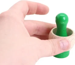 Tout Pour le Jeu Anneau en bois naturel à personnaliser - Ø 35 mm - 20 mm de haut