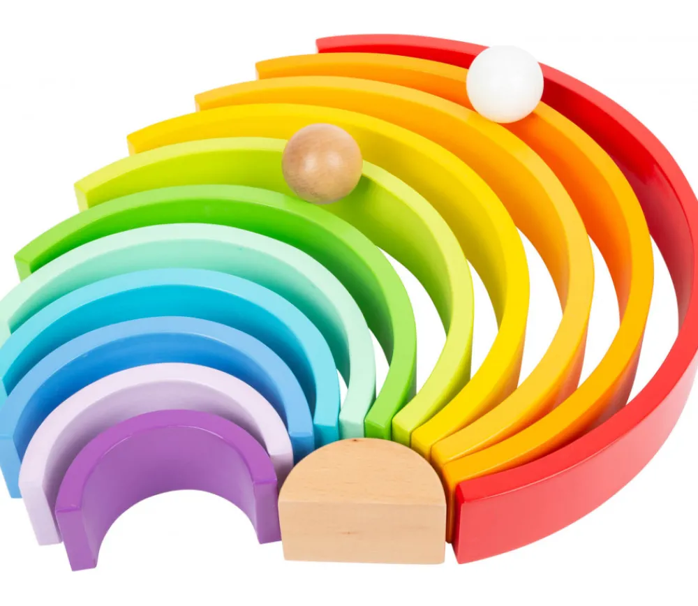 Tout Pour le Jeu Arc-en-ciel multicolore en bois XL - 14 pièces