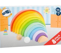 Tout Pour le Jeu Arc-en-ciel multicolore en bois XL - 14 pièces