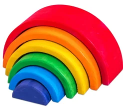 Tout Pour le Jeu Arc-en-ciel multicolore en bois - 6 pièces