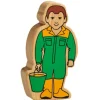 Tout Pour le Jeu Assistant fermier en bois coloré 100 x 53 x 25 mm personnage jeu
