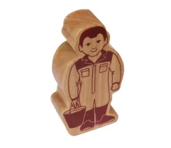 Tout Pour le Jeu Assistant fermier en bois coloré 100 x 53 x 25 mm personnage jeu