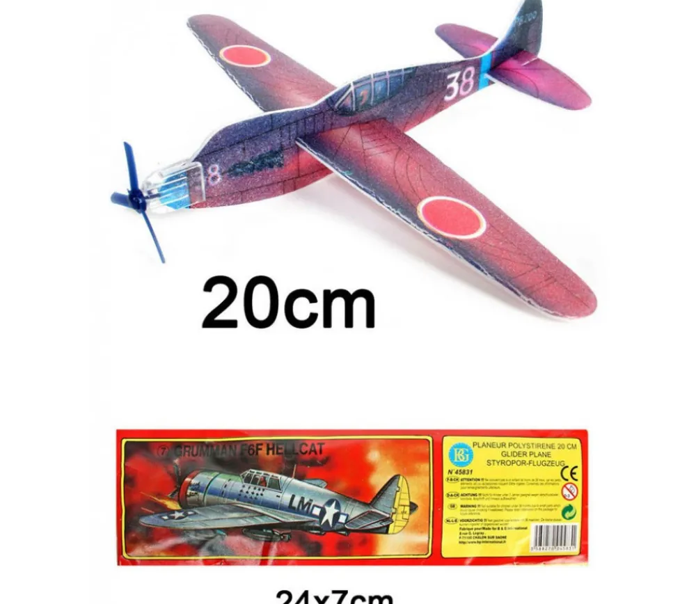 Tout Pour le Jeu Avion planeur 19 cm en polystyrène