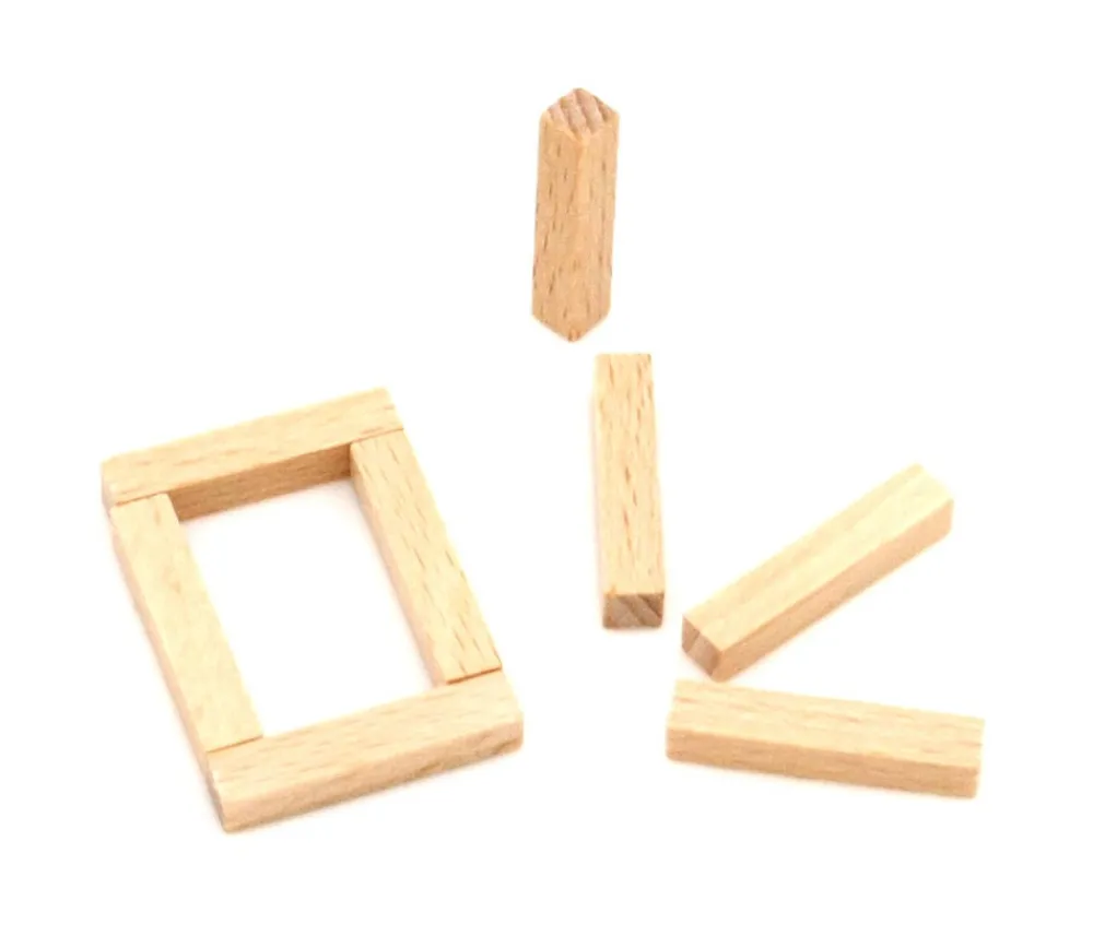 Tout Pour le Jeu Baguette allumette 5x5x25 mm pion buchette route en bois pour jeu unité