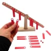 Tout Pour le Jeu Balance éducative des poids et chiffres en bois recyclé